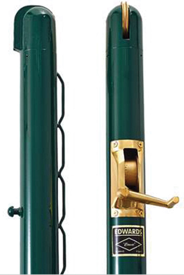 Edwards Pickleball 3" Classic Round Net Posts (Green)