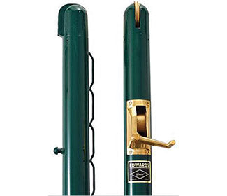 Edwards Pickleball 3" Classic Round Net Posts (Green)
