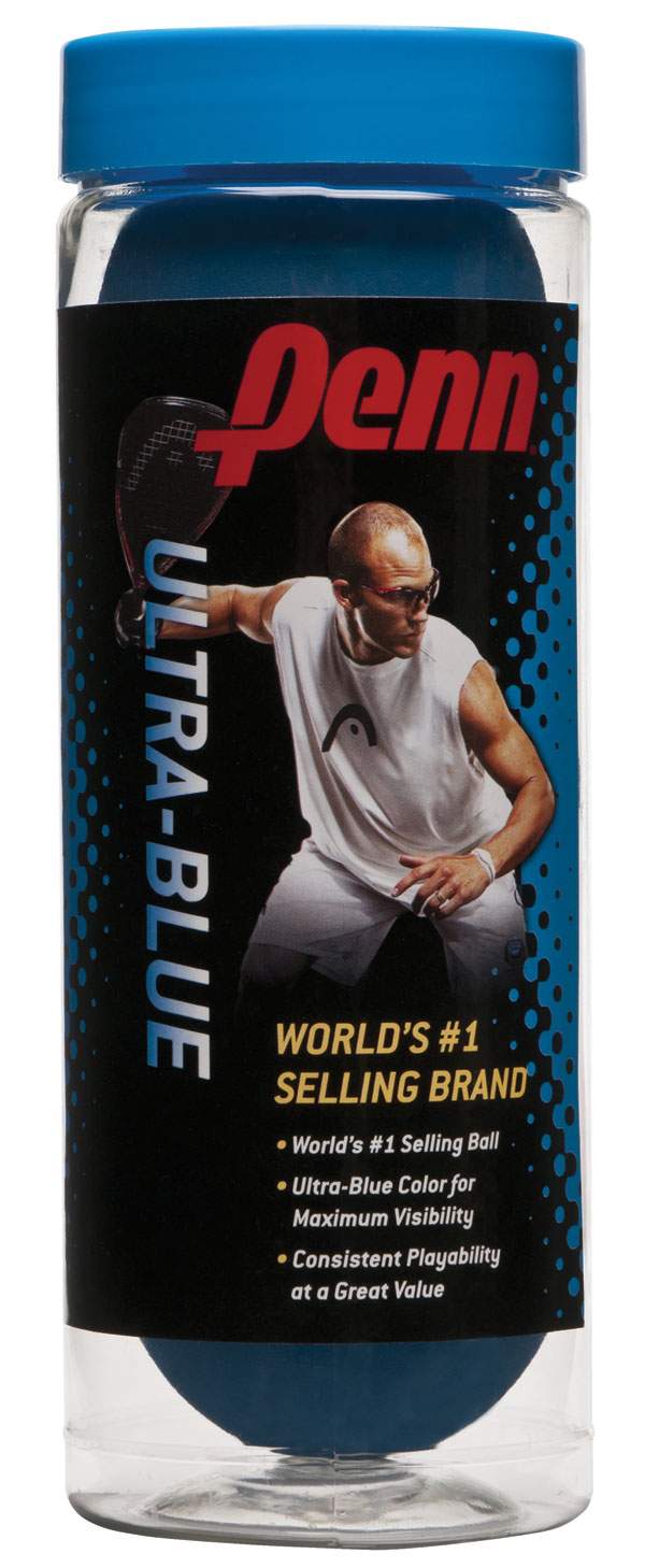Penn Ultra Blue Racquetball Balls (Can) (1X)