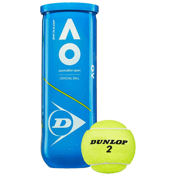Dunlop Australian Open Extra Duty Tennis Balls (Cans 1X)