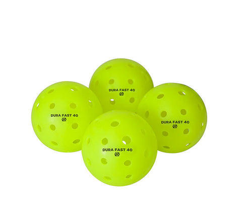 DuraFast 40 Outdoor Pickleballs (4x) (Neon Green)