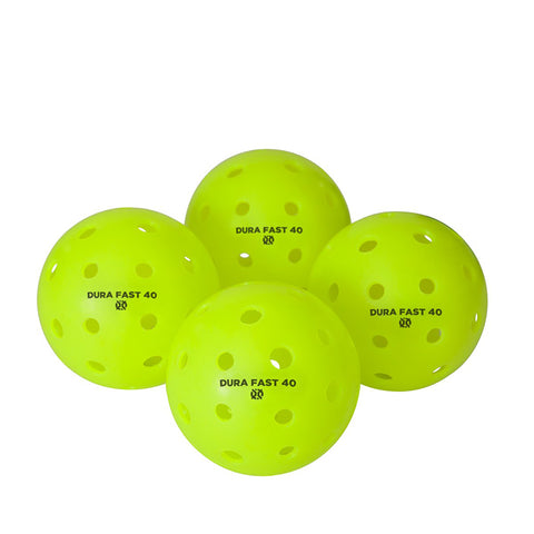 DuraFast 40 Outdoor Pickleballs (4x) (Neon Green)