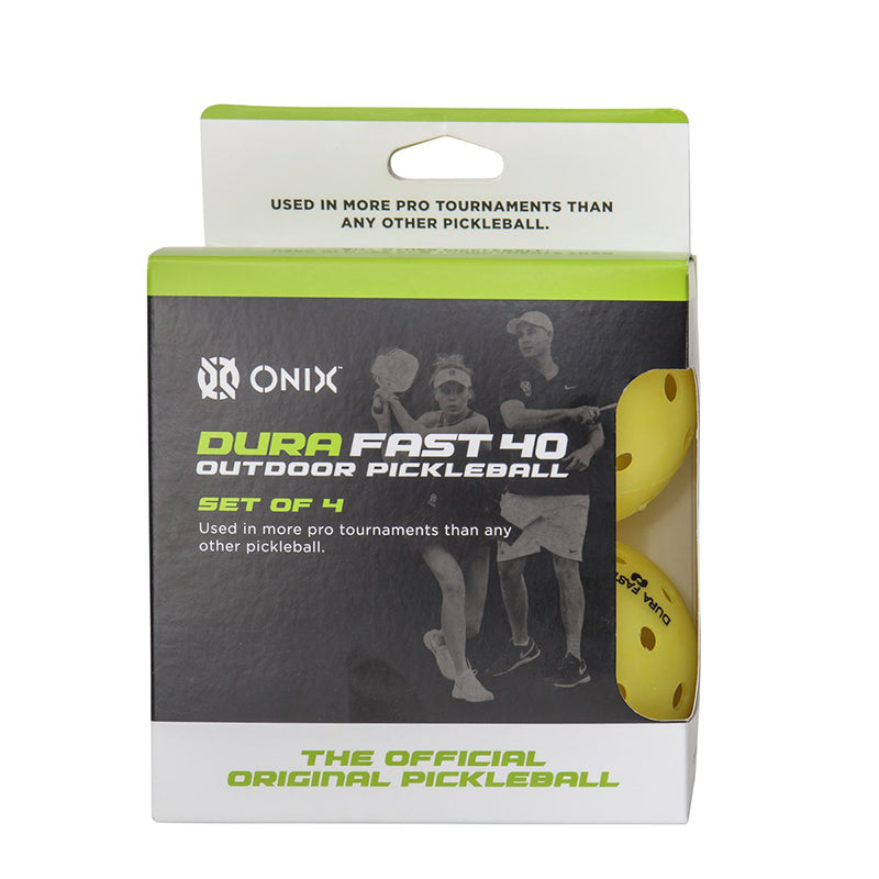 Durafast 40 Outdoor Pickleballs (4X) (Yellow)