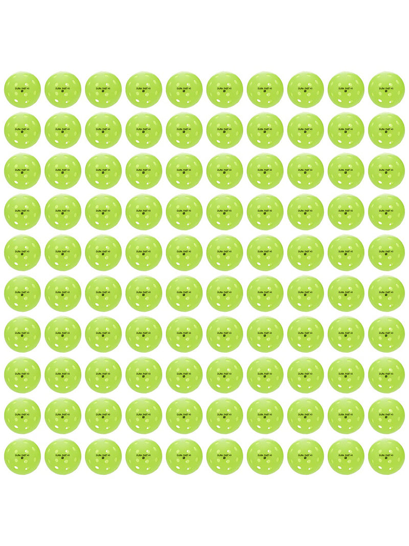 DuraFast 40 Outdoor Pickleballs (100x) (Neon Green)