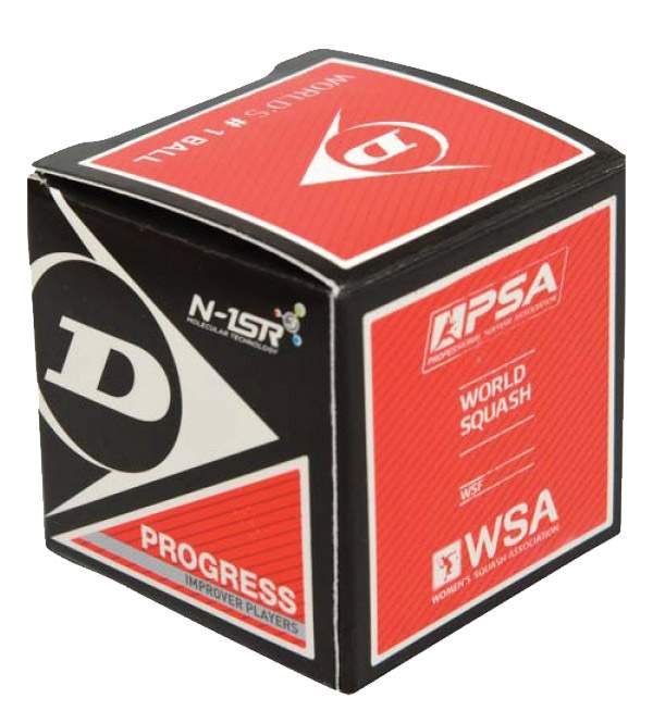 Dunlop Progress Squash Balls (1x) (Black)