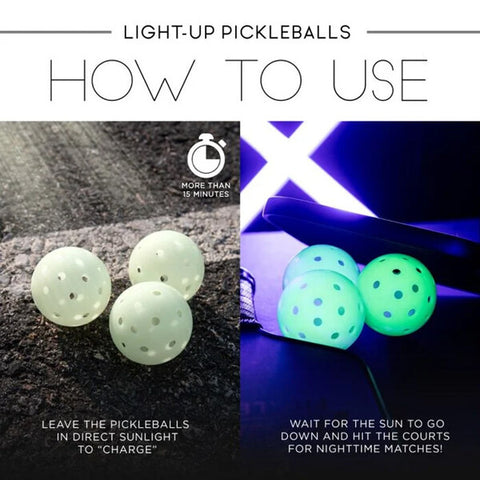 Franklin Glow In The Dark Outdoor Pickleballs (3X)