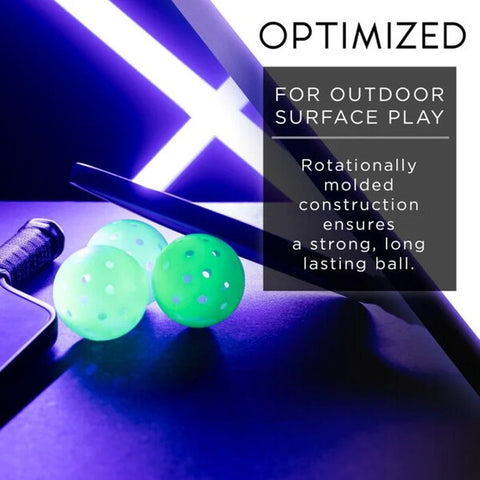 Franklin Glow In The Dark Outdoor Pickleballs (3X)