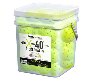 Franklin X-40 Outdoor Pickleballs (Bucket 36X) (Optic Yellow)