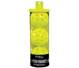 Franklin X-40 Outdoor Pickleballs (3X) (Optic Yellow)