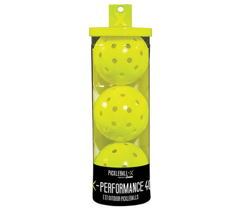 Franklin X-40 Outdoor Pickleballs (3X) (Optic Yellow)