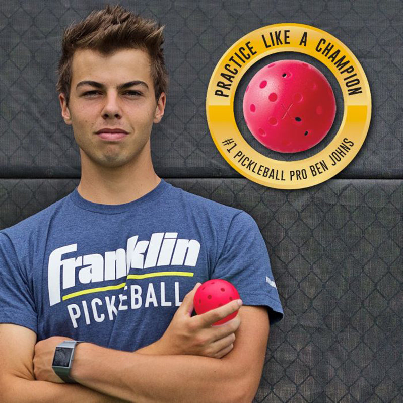 Franklin X-40 Outdoor Pickleballs (3X) (Pink)