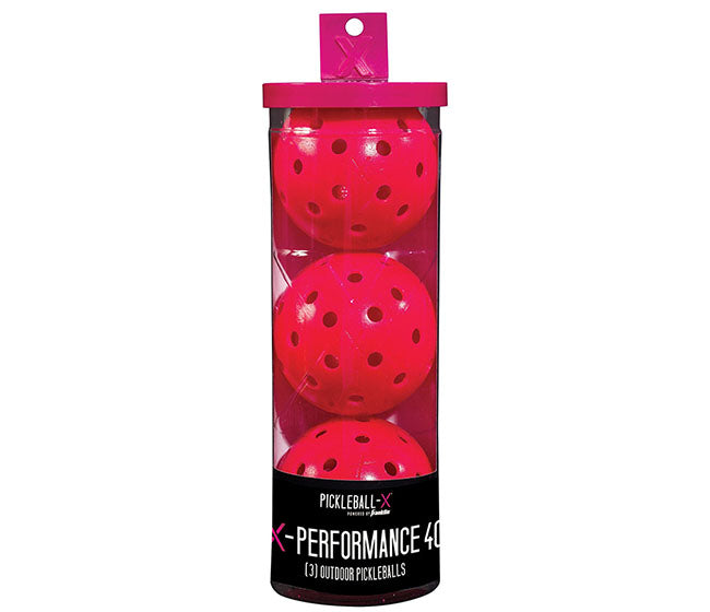 Franklin X-40 Outdoor Pickleballs (3X) (Pink)