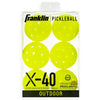 Franklin X-40 Pickleballs (6X) (Optic Yellow)