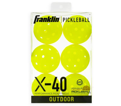 Franklin X-40 Pickleballs (6X) (Optic Yellow) Franklin