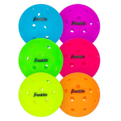 Franklin Neon X-40 Outdoor Pickleballs (6X)