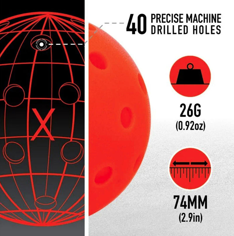 Franklin X-40 Pickleballs (12X) (Ember)
