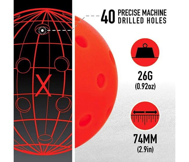 Franklin X-40 Pickleballs (12X) (Ember)