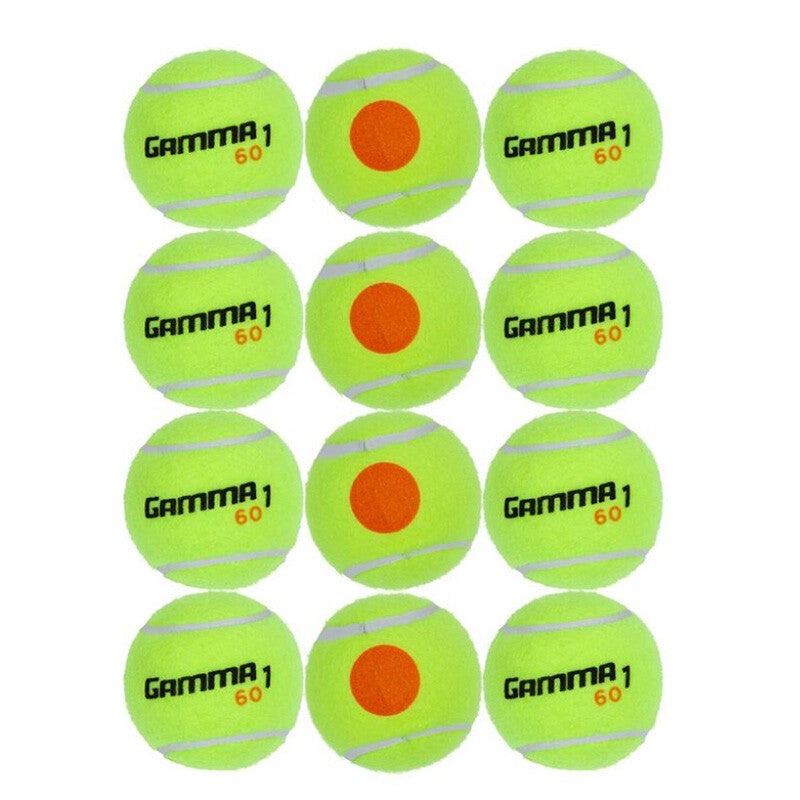 Gamma 60 Orange Dot Tennis Balls (Bag 12X) Gamma