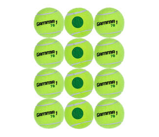 Gamma 78 Green Dot Tennis Balls (Bag 12X)