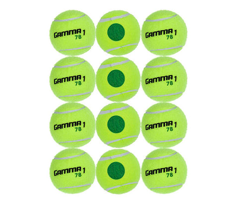 Gamma 78 Green Dot Tennis Balls (Bag 12X)