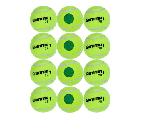 Gamma 78 Green Dot Tennis Balls (Bag 12X)