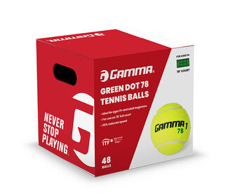Gamma 78 Green Dot Tennis Balls (Box 48X)