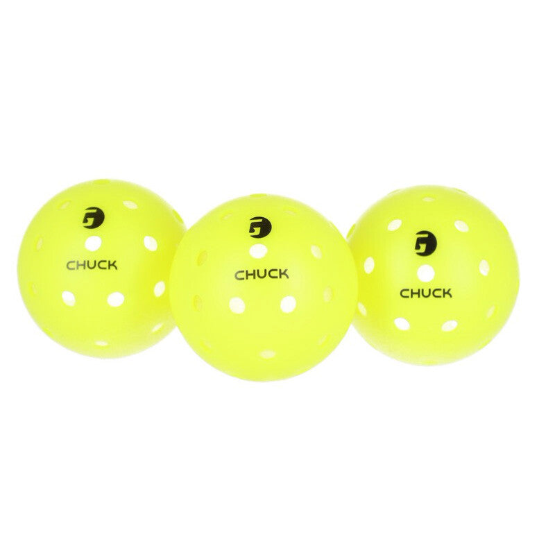 Gamma Chuck Outdoor Pickleballs (3X) (Yellow)