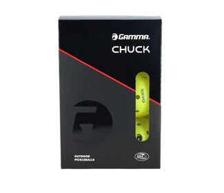 Gamma Chuck Outdoor Pickleballs (6X) (Yellow)