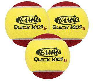 Gamma Quick Kids 36 Tennis Balls (60X)