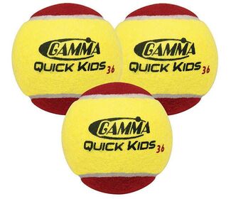 Gamma Quick Kids 36 Tennis Balls (60X)
