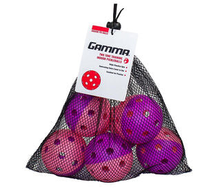 Gamma Two Tone Indoor Training Pickleballs (6X)