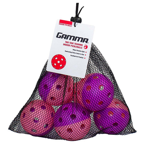 Gamma Two Tone Indoor Training Pickleballs (6X)