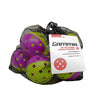 Gamma Two Tone Outdoor Training Pickleballs (6X) (Yellow/Red) Gamma