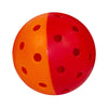 Gamma Two Tone Outdoor Training Pickleballs (6X) (Yellow/Red) Gamma