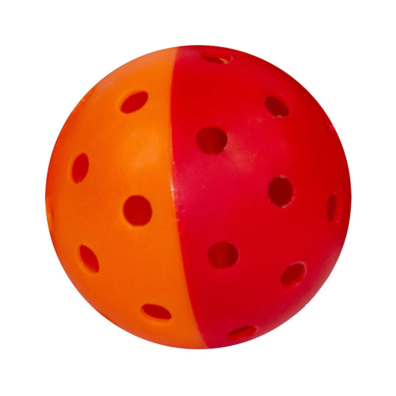 Gamma Two Tone Outdoor Training Pickleballs (6X) (Yellow/Red) Gamma