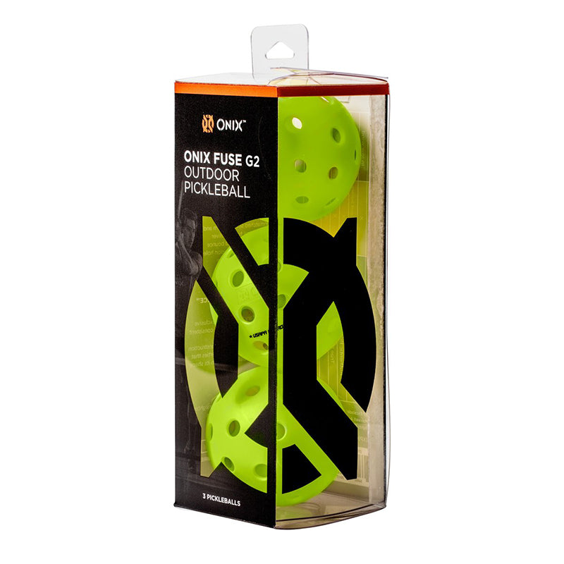 Onix Fuse G2 Outdoor Pickleballs (3X) (Yellow) Onix