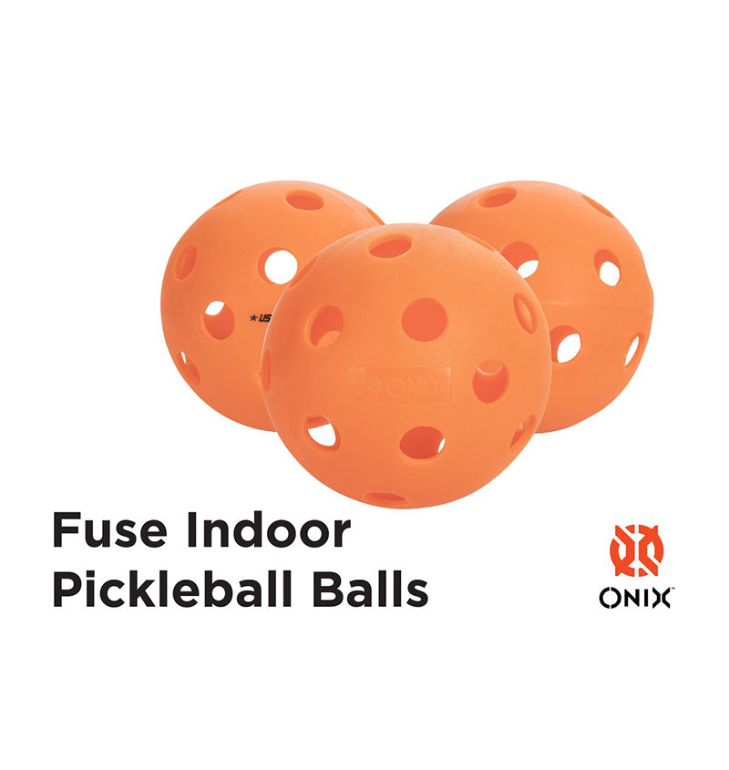Onix Fuse Indoor Pickleball (3X) (Orange)