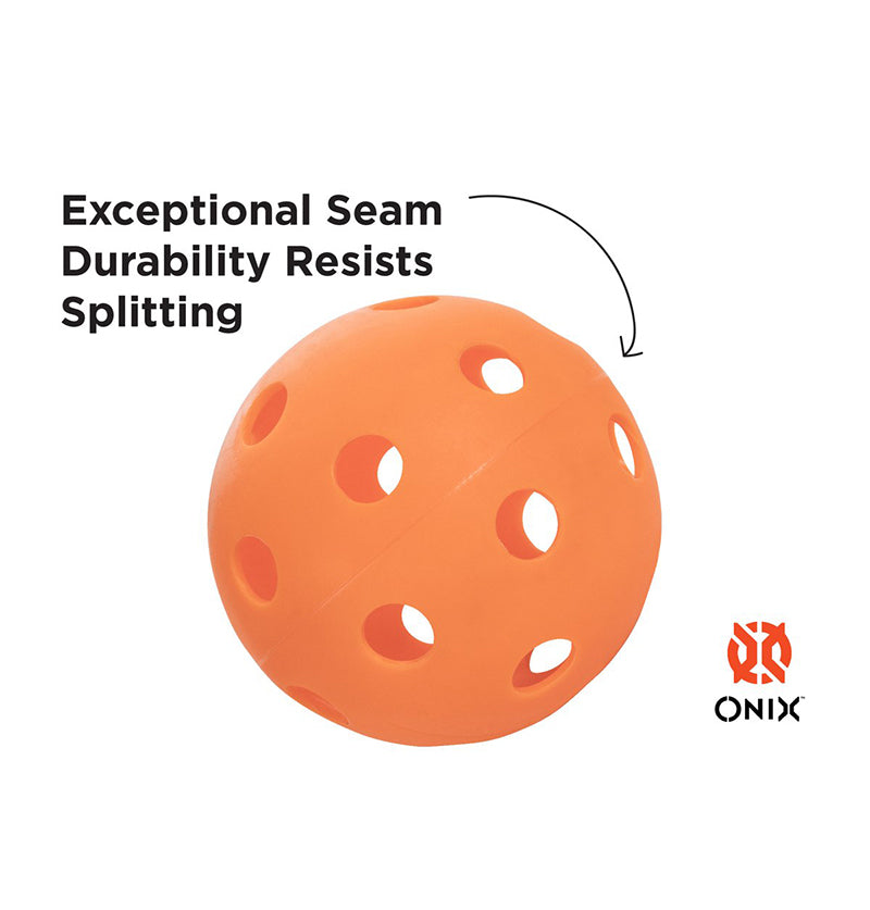 Onix Fuse Indoor Pickleball (3X) (Orange)