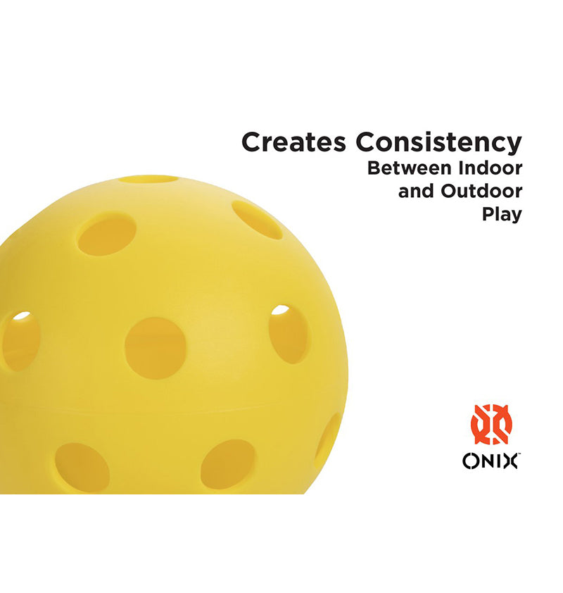 Onix Fuse Indoor Pickleball (6X) (Yellow)