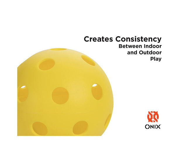 Onix Fuse Indoor Pickleball (6X) (Yellow)