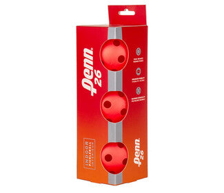 Penn 26 Indoor Pickleballs (3X) (Red)