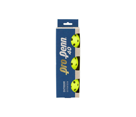 Pro Penn 40 Outdoor Pickleballs (3X) (Yellow)