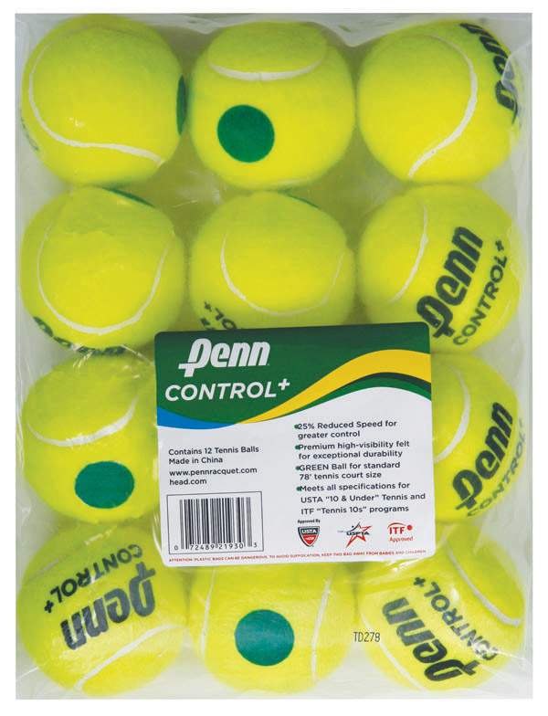 Penn Control + Tennis Balls (U-10) (Bag 12X) Penn