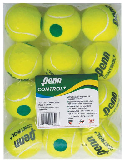 Penn Control + Tennis Balls (U-10) (Bag 12X) Penn