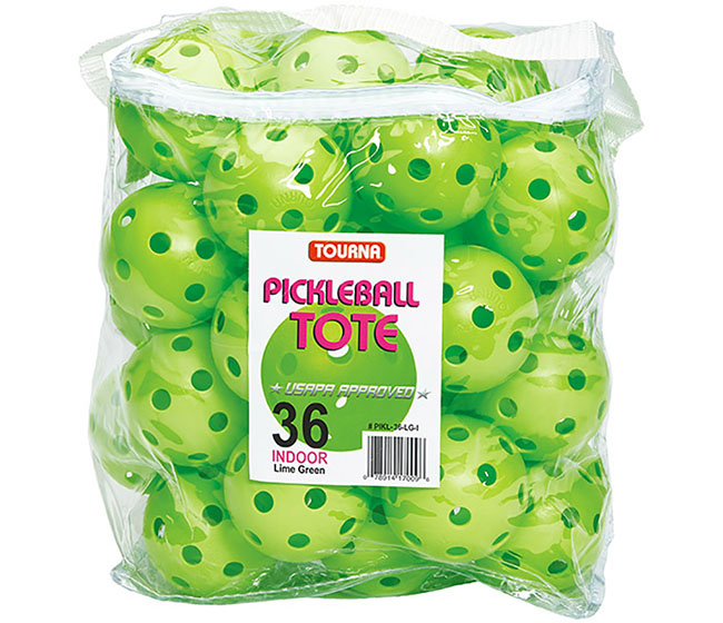 Tourna Strike Indoor Pickleballs (Tote 36X) (Lime Green)