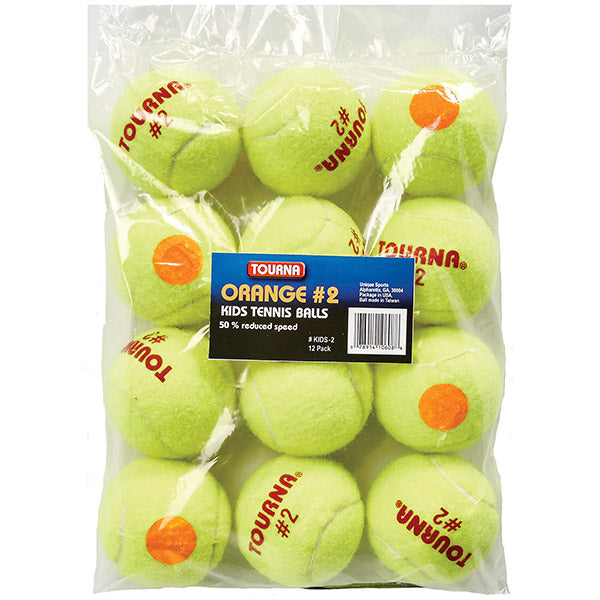Tourna Stage 2 Orange Dot Tennis Balls (12X)