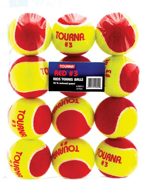 Tourna Stage 3 Red Tennis Balls (12X) Tourna