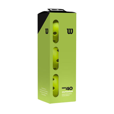 Wilson Max 40 Outdoor Pickleballs (3X) (Neon Green) Wilson