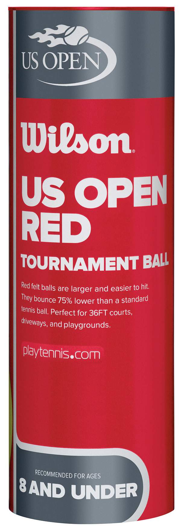 Wilson Us Open Tournament Red Tennis Balls (Cans 1X)