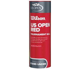 Wilson Us Open Tournament Red Tennis Balls (Cans 1X)